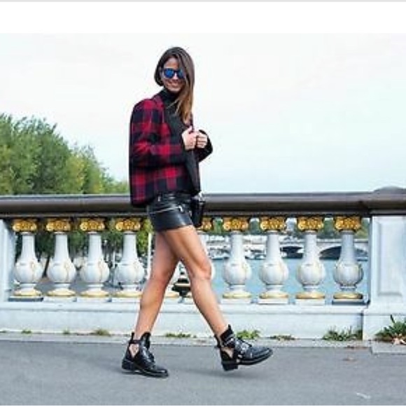 Zara Studio Wool Blended Crop Plaid Jacket - Picture 2 of 7